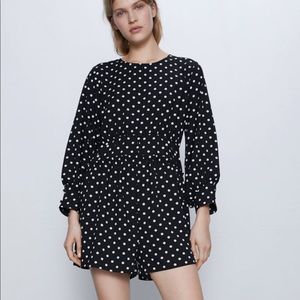Zara small polka dotted jumpsuit
